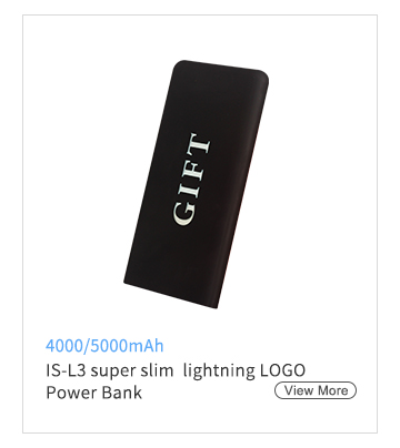 IS-L3 super slim lightning LOGO Power Bank