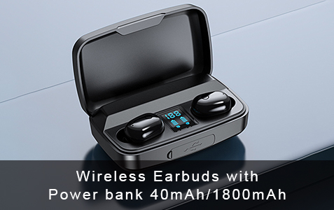  IS-A10S Wireless earbuds with power bank 