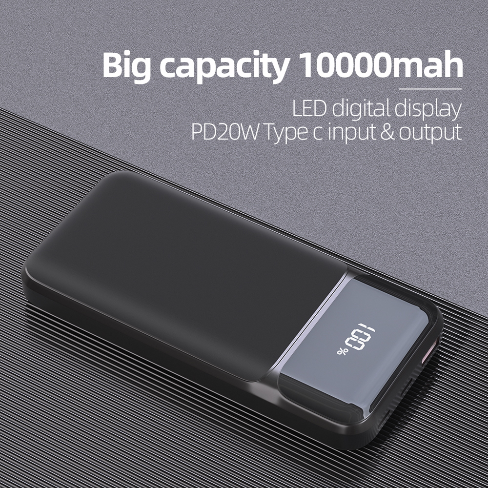PD 22.5W Magnetic Portable Wireless Charge Power Bank 5000mAh Fast Charging Built-in Cables LED Display Powerbank With Holder