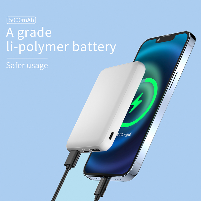 Custom Logo 10000mAh Portable 15W Wireless Charge Power Bank PD 22.5W Fast Charging with 3 Cables Powerbank