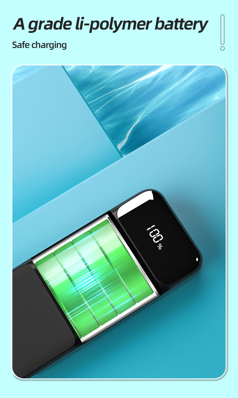 Customized High Quality Mini Portable Powerbank Pd22.5w 5000mAh Fast Charge Digital Display Magnetic Wireless Charge Power Bank