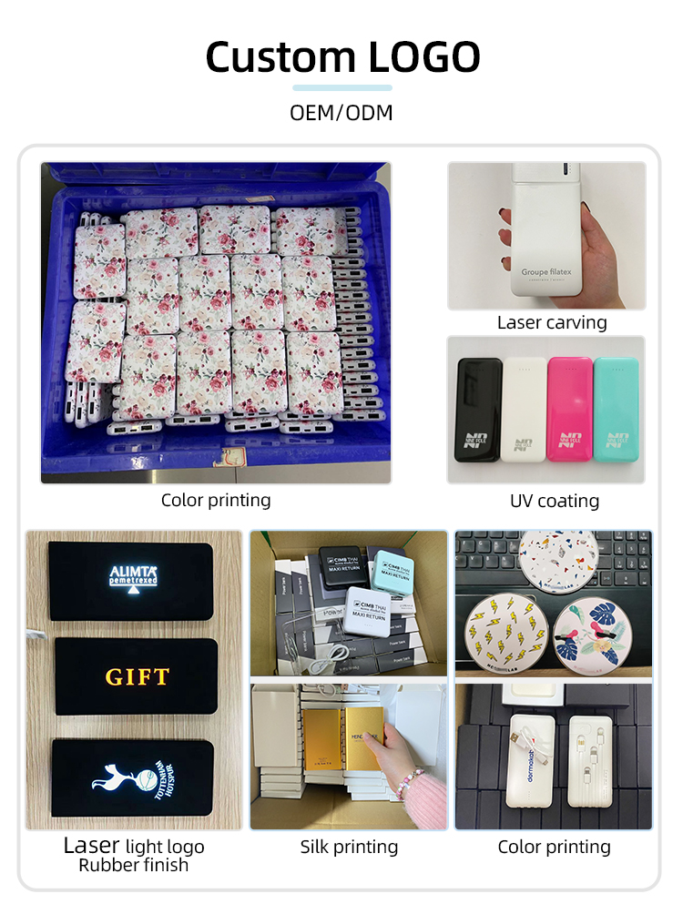 Customized High Quality Mini Portable Powerbank Pd22.5w 5000mAh Fast Charge Digital Display Magnetic Wireless Charge Power Bank