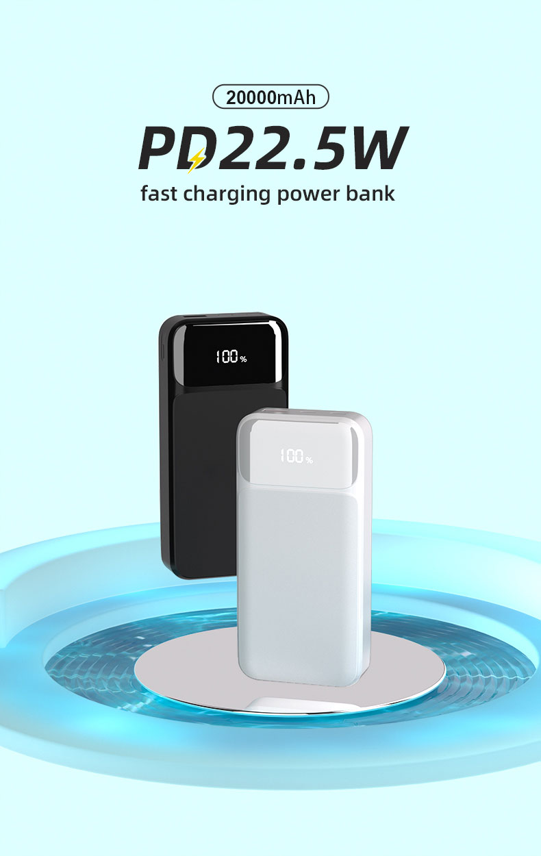 Customized High Quality Mini Portable Powerbank Pd22.5w 5000mAh Fast Charge Digital Display Magnetic Wireless Charge Power Bank