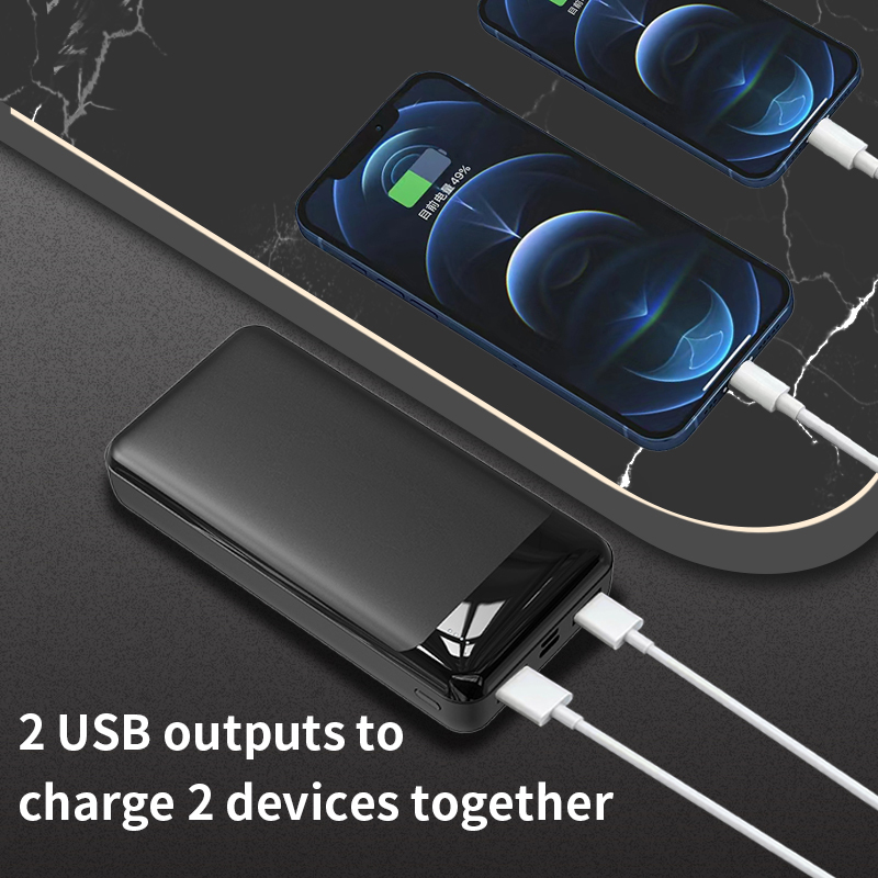 Custom Portable Magnetic Wireless Charge 10000mah Powerbank With Phones Stand Digital Display Power Bank