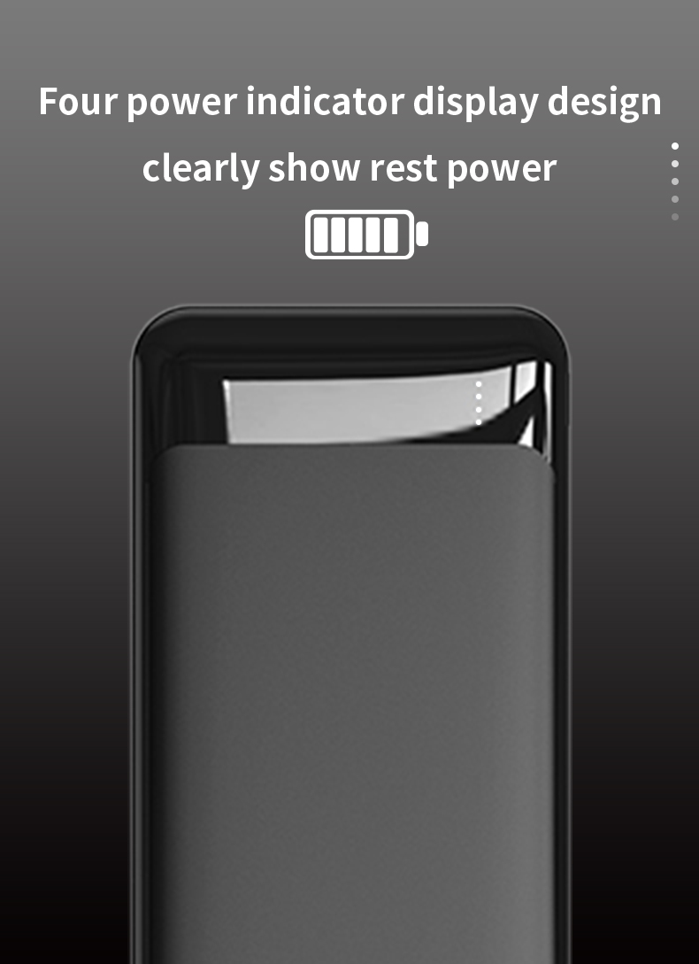 Custom Portable Magnetic Wireless Charge 10000mah Powerbank With Phones Stand Digital Display Power Bank