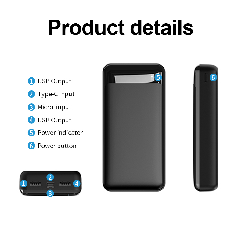Custom Portable Magnetic Wireless Charge 10000mah Powerbank With Phones Stand Digital Display Power Bank