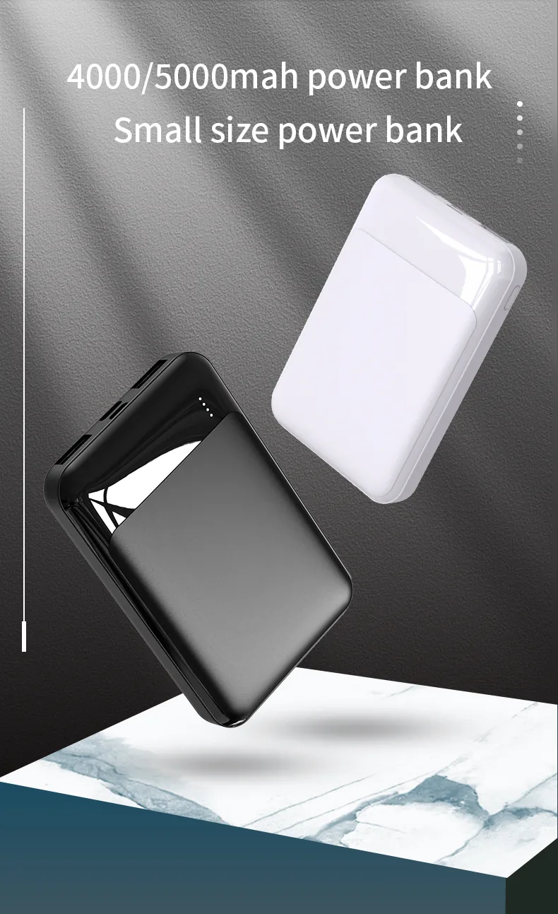 بنك الطاقة اللاسلكي المغناطيسي 5000mAh، 15W شحن سريع مع حامل الهاتف & كابل مدمج
