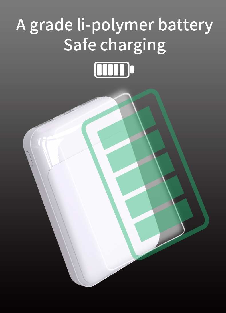 Magnet Fast Charge 5000 Mah Max 15w Wireless Charging Phone Stand Power Bank With Cable Digital Display Small Powerbank