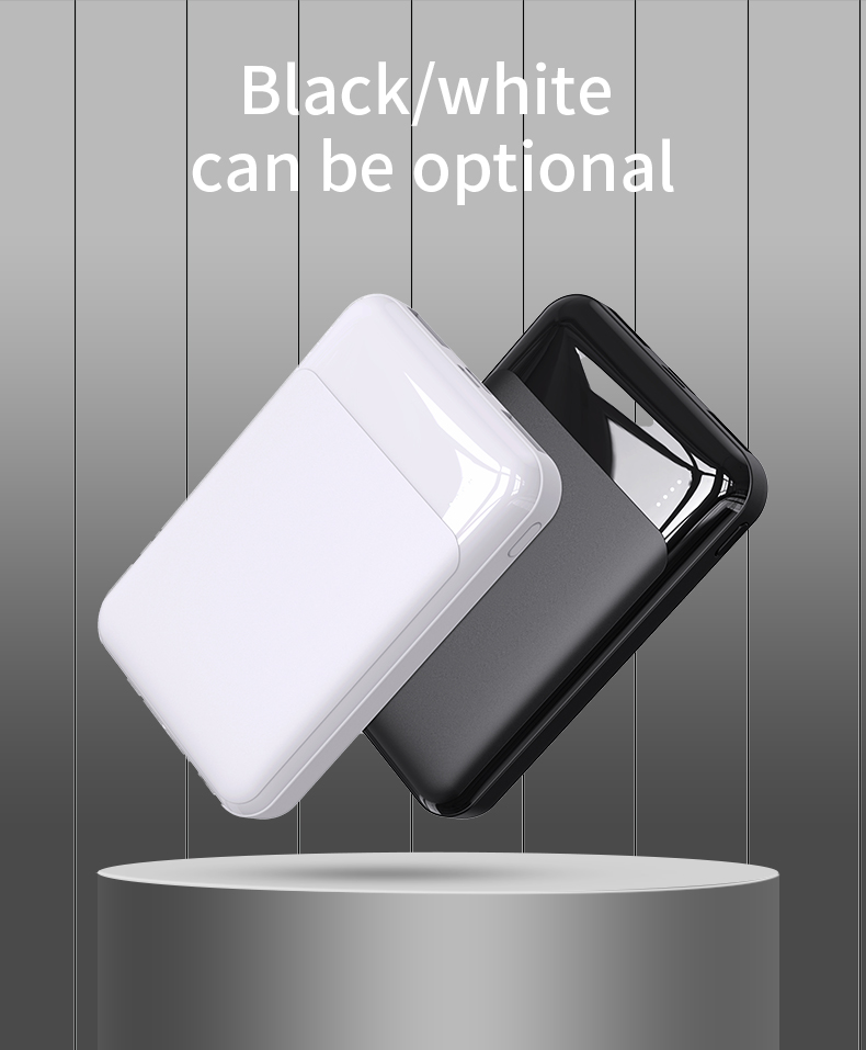 Magnet Fast Charge 5000 Mah Max 15w Wireless Charging Phone Stand Power Bank With Cable Digital Display Small Powerbank