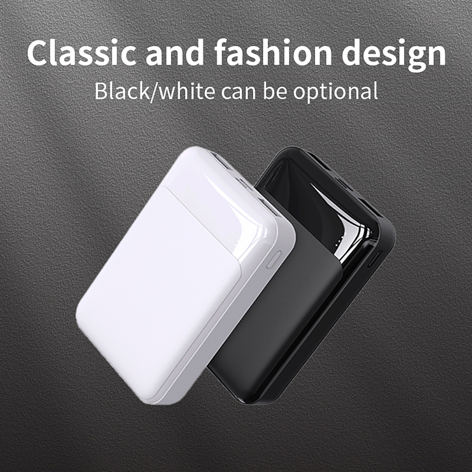 Portable 5000mAh Magnetic Wireless Type-C Power Bank Ultra-Thin Aluminum Alloy Fast Charging Powerbank