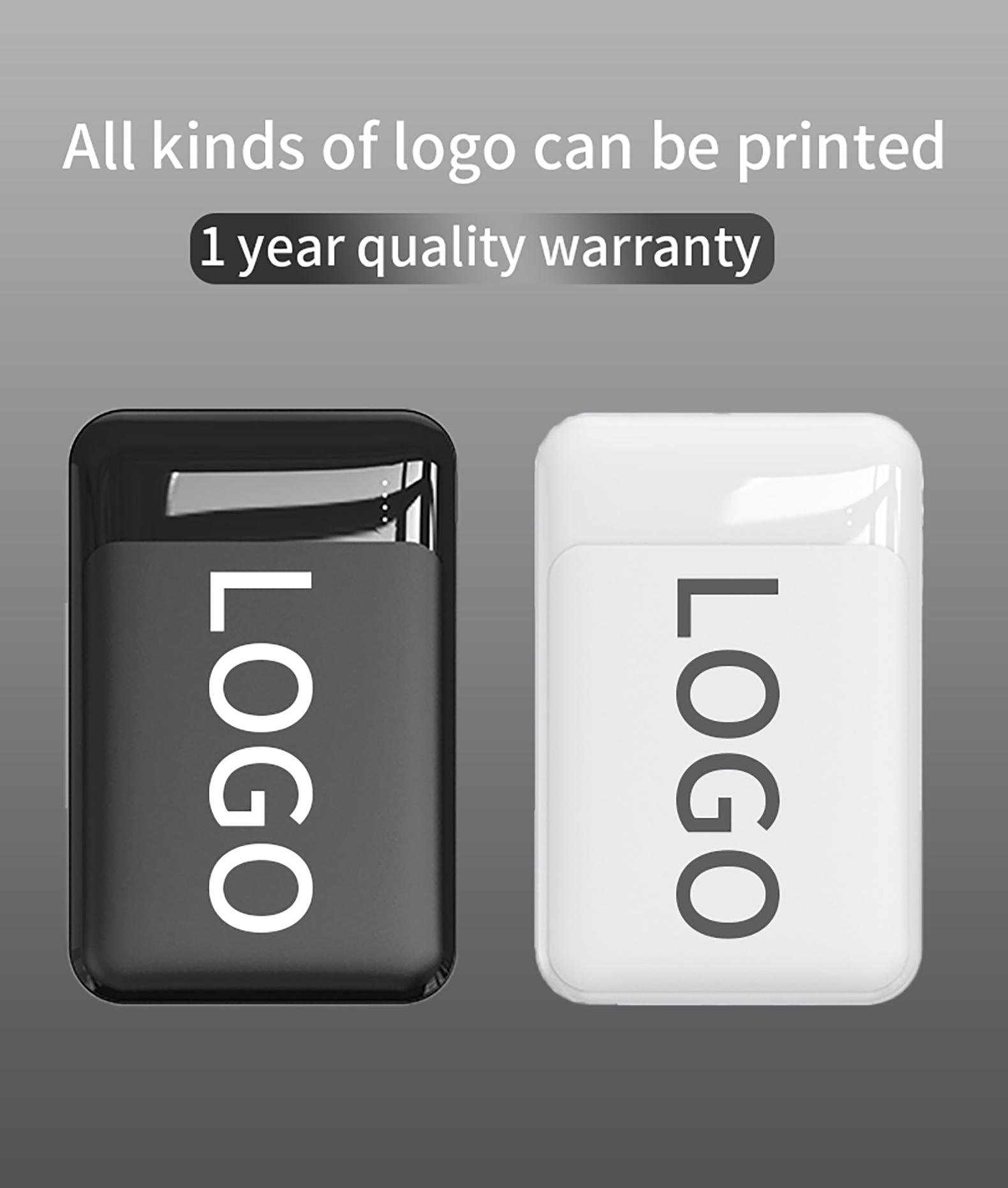 Portable 5000mAh Magnetic Wireless Type-C Power Bank Ultra-Thin Aluminum Alloy Fast Charging Powerbank