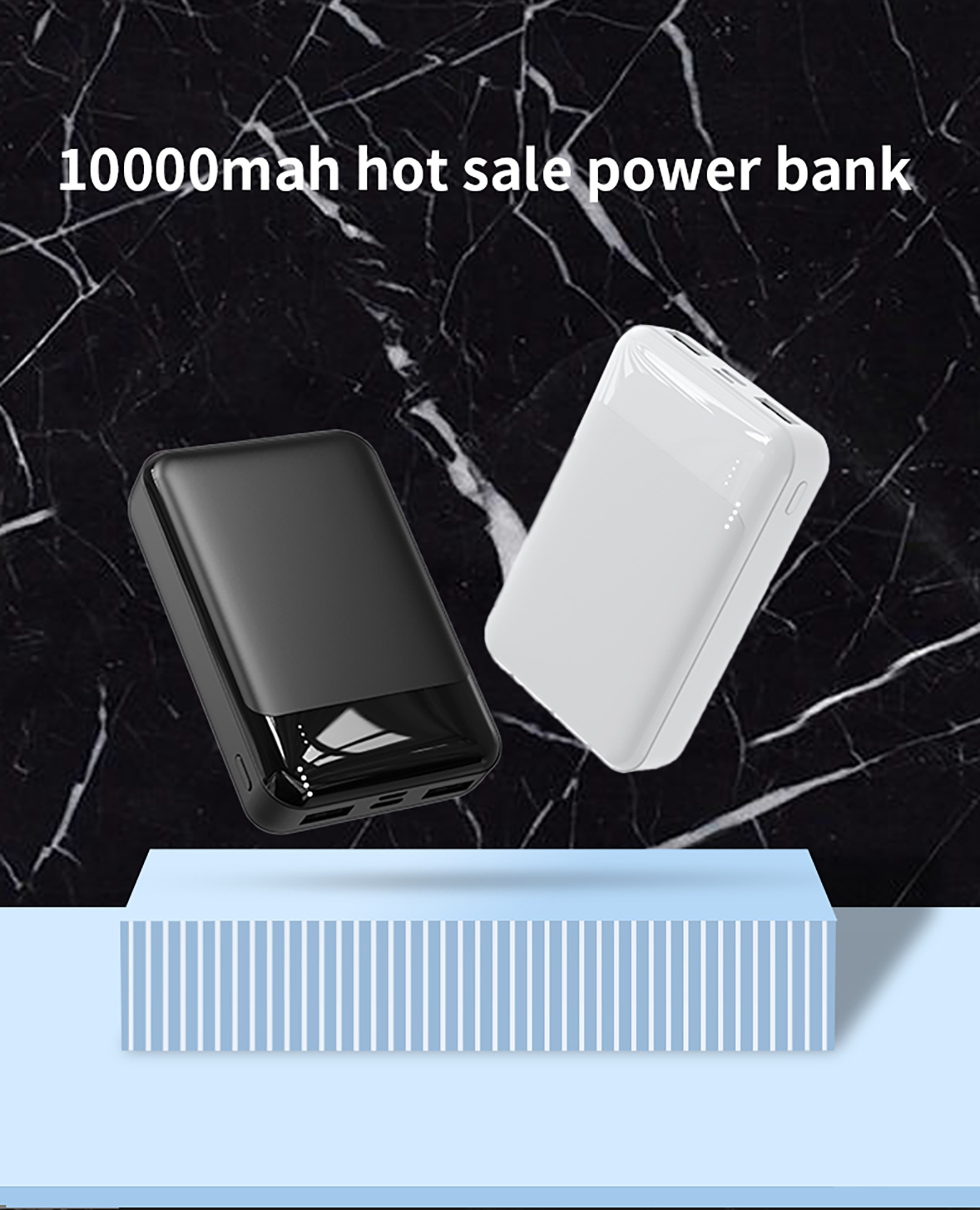 Portable 5000mAh Magnetic Wireless Type-C Power Bank Ultra-Thin Aluminum Alloy Fast Charging Powerbank