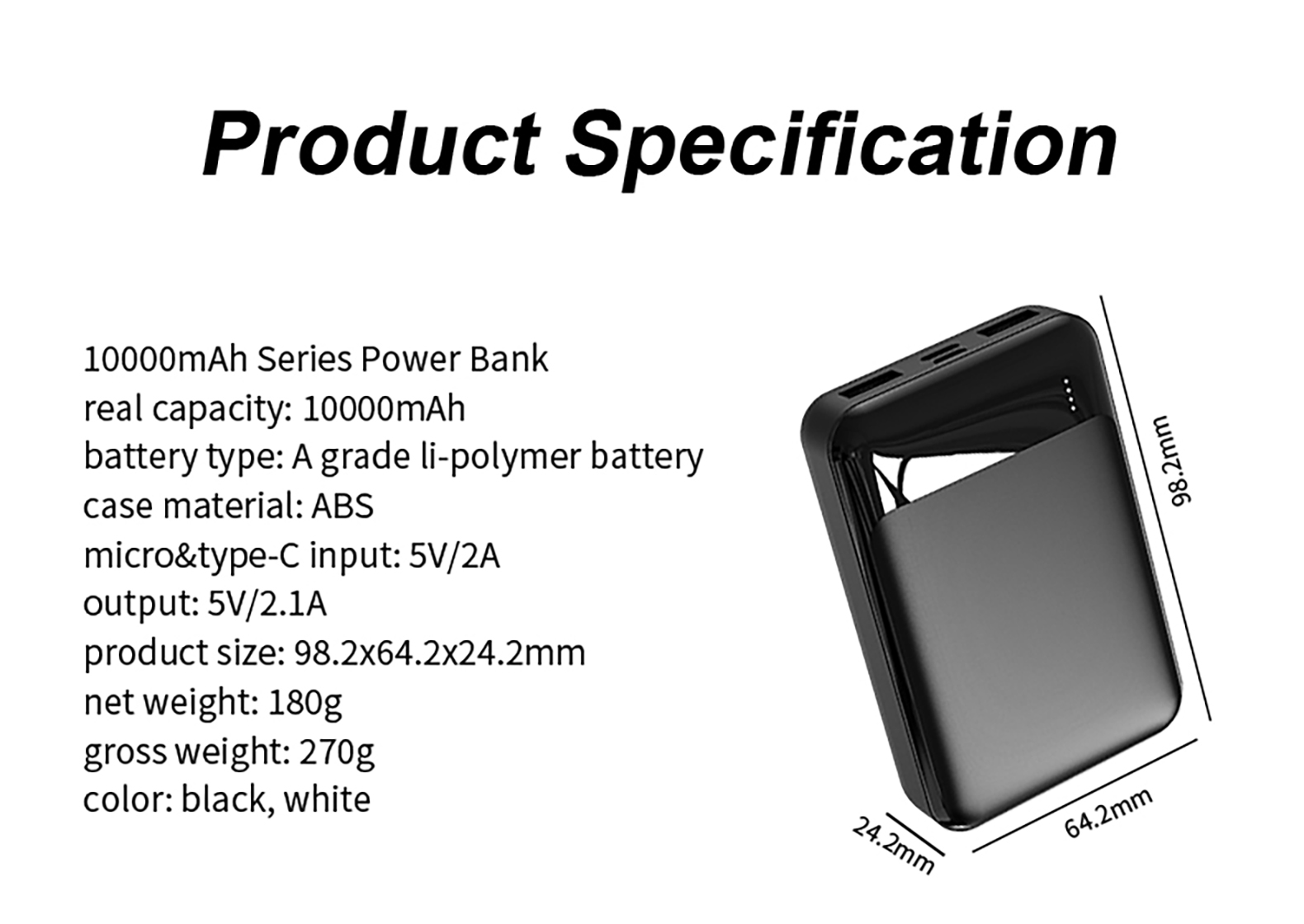 Portable 5000mAh Magnetic Wireless Type-C Power Bank Ultra-Thin Aluminum Alloy Fast Charging Powerbank