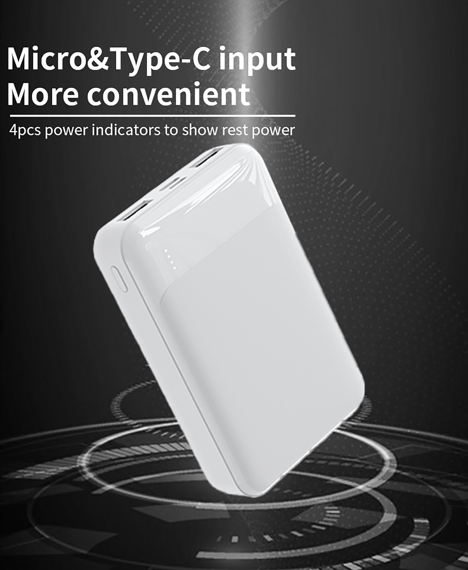 Portable 5000mAh Magnetic Wireless Type-C Power Bank Ultra-Thin Aluminum Alloy Fast Charging Powerbank