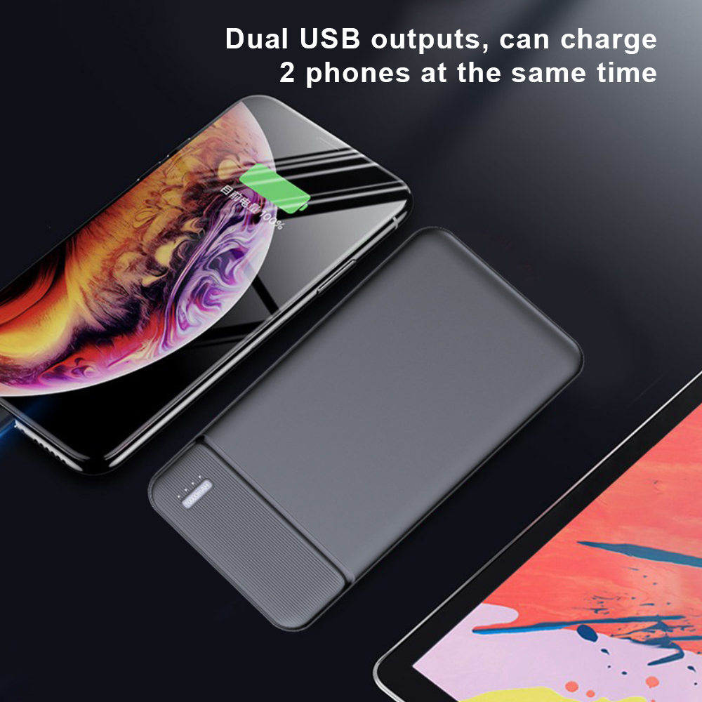 PD 22.5W Built-In 3 Cables Digital Display Fast Charging 15W Wireless Charging Power Bank Foldable 10000mAh Powerbank