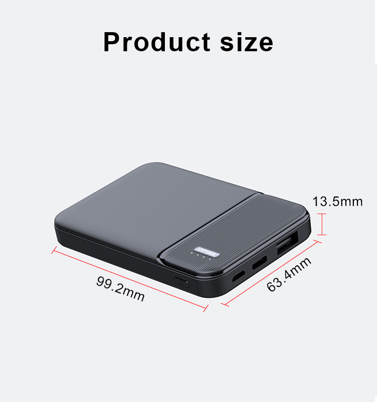 PD 22.5W Wireless Fast Charging 10000mAh Magnetic Power Bank Portable with LED Logo for Phone