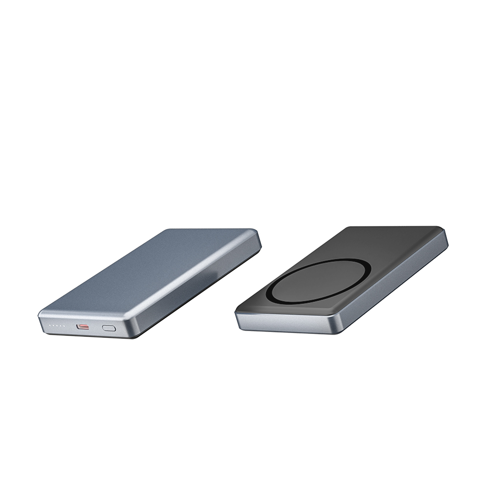 Aluminum Alloy Four-Cell Battery Indicator Powerbank 10000 Mah Wireless Magnetic Type-C Fa
