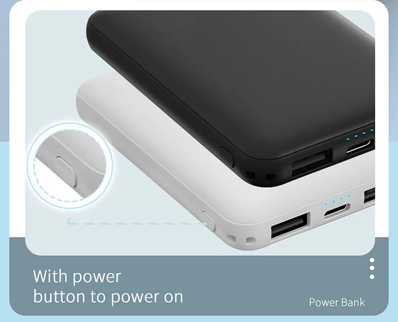 بنك الطاقة المحفظة الجلدية 5000mAh مع شعار مخصص للهدايا الترويجية