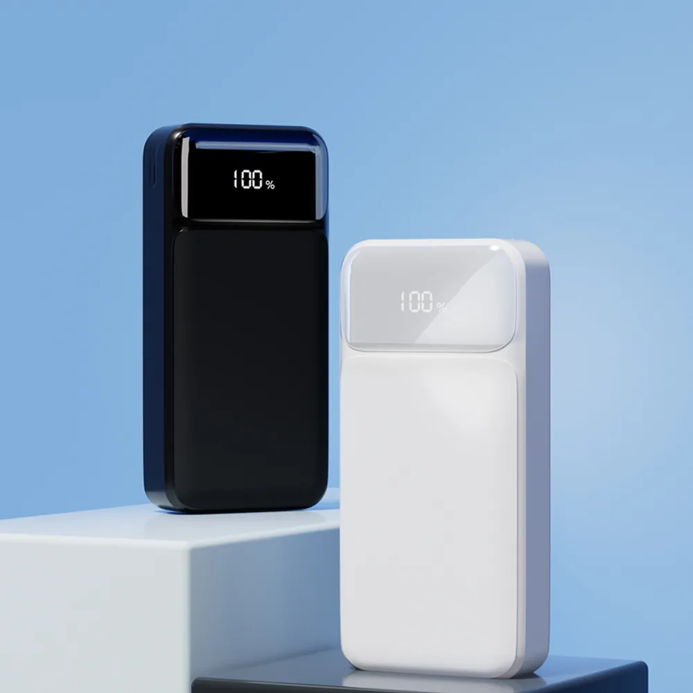 بنك الطاقة للسفر 20000mAh، 22.5W PD شحن سريع مع شاشة LED & شعار مخصص