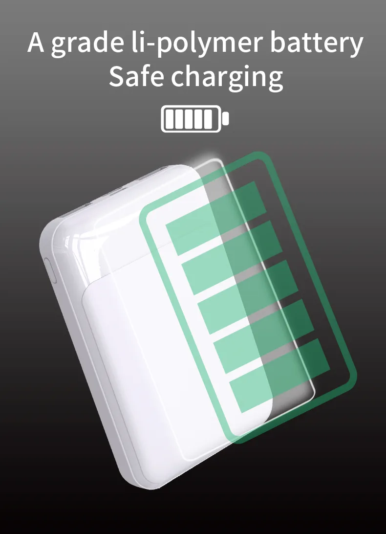 بنك الطاقة الصغير 4000mAh / 5000mAh، Type-C & متوافق مع ROHS