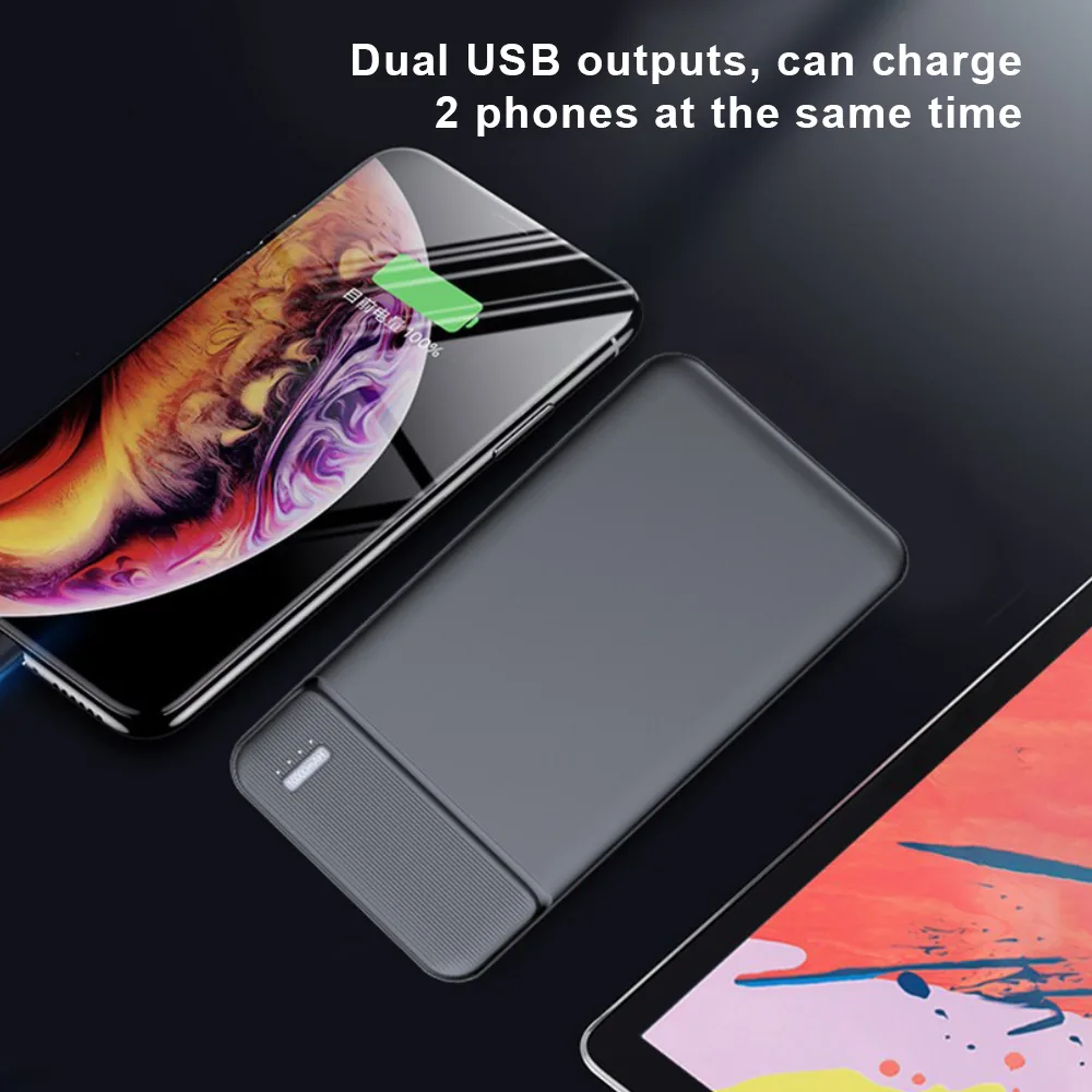 شعار مخصص بنك طاقة رفيع للسفر 10000mAh، محمول في الهواء الطلق
