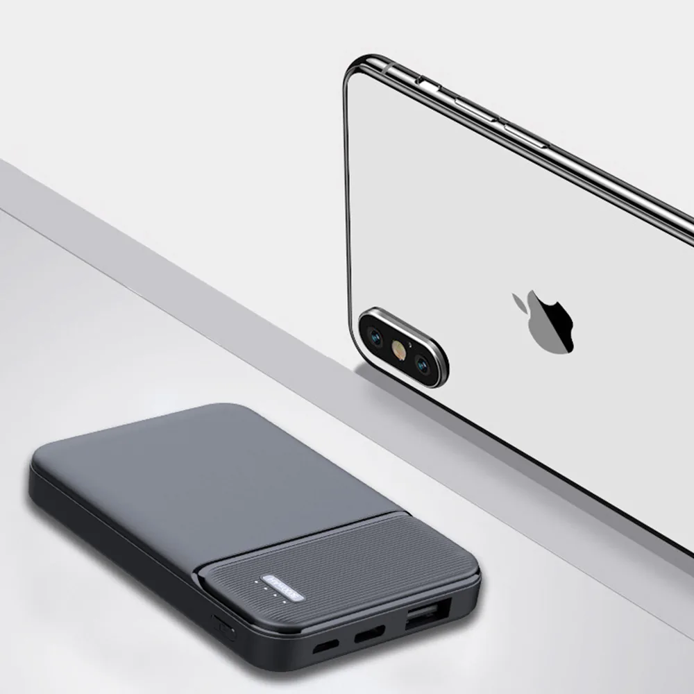 باور بانك صغير جدًا 5000mAh، مزدوج USB & ميكرو USB، تصميم قابل للتخصيص