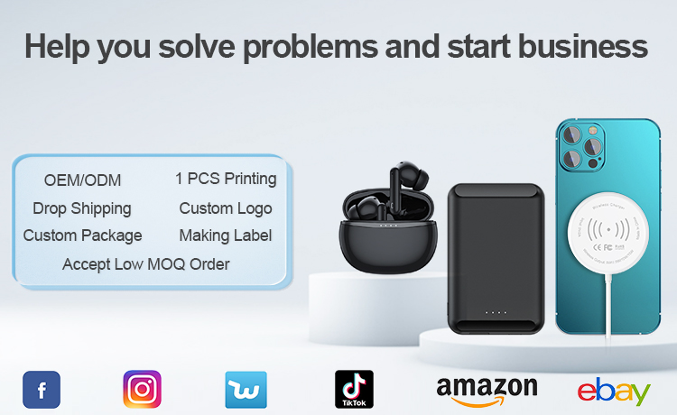 Magnetic 15W Wireless Power Bank 10000mAh Portable Charge PD 22.5W Fast Charging Light Digital Display Powerbank With Holder