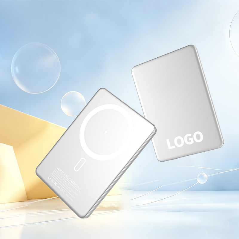 Slim Aluminum Alloy 5000mAh PD 22.5W Fast Charge Portable Powerbank 15W Magnetic Wireless Charging Mini Power Bank